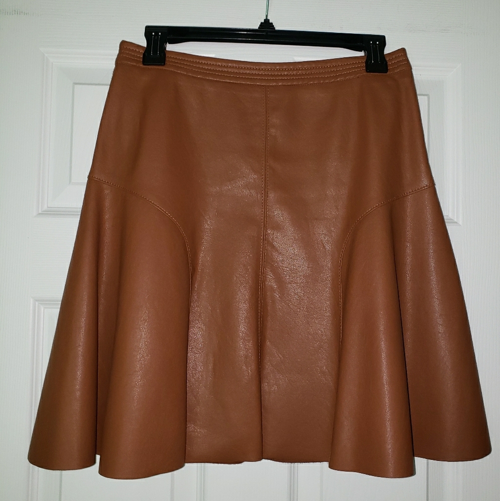 Rebecca Taylor Vegan Leather Skirt